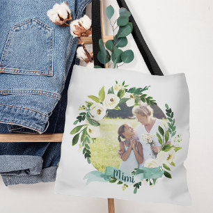 Tote Bag Sweet Greenery Wreath Mimi Photo