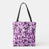 Tote Bag Sweet Pea (Berry) Fine Art (Dos)