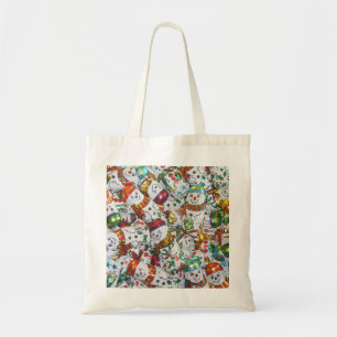 Tote Bag Sweet Snowmen