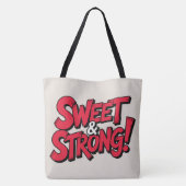 Tote Bag Sweet & strong (Achterkant)