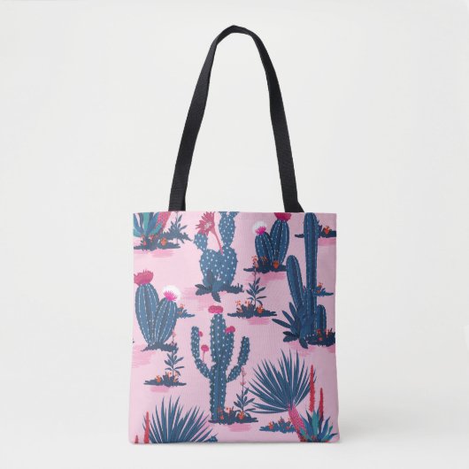 Tote Bag Sweet Summer Cactus Motif florissant (Devant)