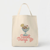 Tote Bag Sweet Things - Crème de glace Sundae (Devant)