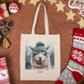 Tote Bag Sweet Winter Alpaca, coutume