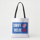 Tote Bag Swift Kelce 24 Heart (Devant)