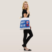 Tote Bag Swift Kelce 24 Heart (Sur le modèle)