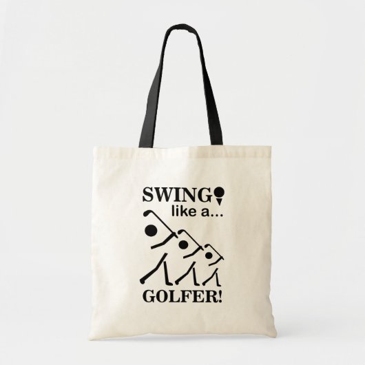 Tote Bag Swing Like A Golfer Golf (Devant)