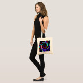 Tote Bag Swirl Retro Neon (Devant (modèle))