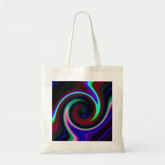 Tote Bag Swirl Retro Neon (Devant)