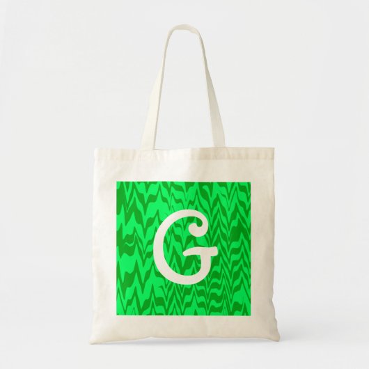 Tote Bag Swirl ZigZag Abstrait (Devant)