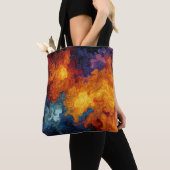 Tote Bag Swirling Elemental Nebula Abstract (De près)