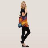 Tote Bag Swirling Elemental Nebula Abstract (Sur le modèle)