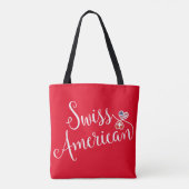 Tote Bag SWis American Entwins Hearts (Dos)