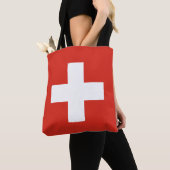 Tote Bag Switzerland Flag (De près)