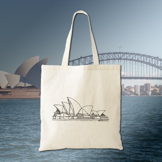 Tote Bag Sydney Opera House Australie dessin