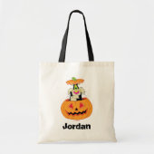 Tote Bag SYLVESTER™ Caché dans un Jack-o-Lanterne (Devant)