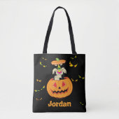 Tote Bag SYLVESTER™ Caché dans un Jack-o-Lanterne (Devant)