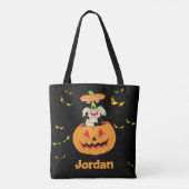 Tote Bag SYLVESTER™ Caché dans un Jack-o-Lanterne (Dos)