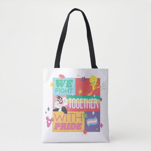 Tote Bag SYLVESTER™ & TWEETY™| Nous combattons Avec Fierté (Devant)