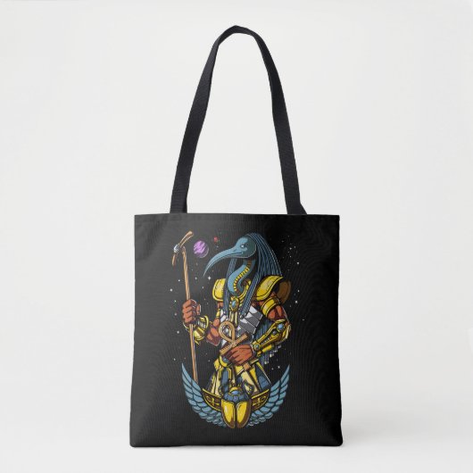 Tote Bag Symbole antique de Dieu de Thoth de scarabée (Devant)
