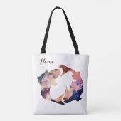 Tote Bag Symbole Astrologie Pisces Personnalisé (Dos)