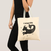 Tote Bag Symbole astrologique zodiaque Goth Capricorn Anniv (Devant (produit))