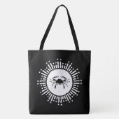 Tote Bag Symbole cancéreux Zodiaque Crabe Conception de dém (Devant)