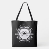 Tote Bag Symbole cancéreux Zodiaque Crabe Conception de dém (Dos)