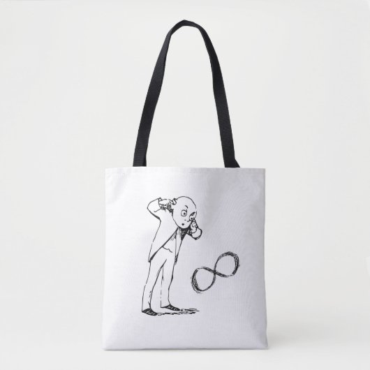 Tote Bag Symbole cool d'infini Philosophie Fourre-tout (Devant)