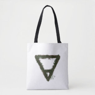 Tote Bag Symbole d'alchimie de l'élément rocheux de la Terr