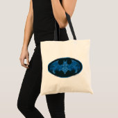 Tote Bag Symbole de chauve-souris à fumée bleue (Devant (produit))