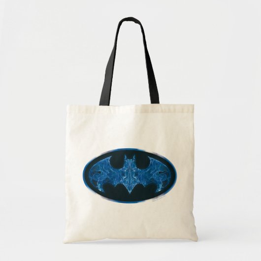 Tote Bag Symbole de chauve-souris à fumée bleue (Devant)