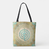 Tote Bag Symbole de Choku Rei de pastel et d'or dans le (Dos)