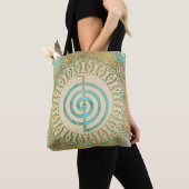 Tote Bag Symbole de Choku Rei de pastel et d'or dans le (De près)