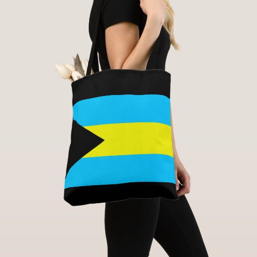 Tote Bag Symbole de drapeau de pays des Bahamas longtemps (De près)
