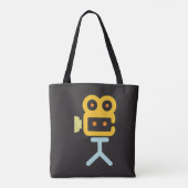 Tote Bag Symbole de la caméra vidéo (Dos)