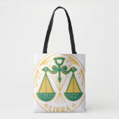 Tote Bag Symbole de la Libra du Zodiaque sur un (Devant)