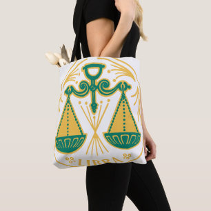 Tote Bag Symbole de la Libra du Zodiaque sur un
