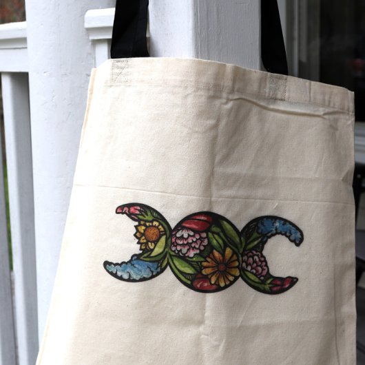 Tote Bag Symbole de la lune triple
