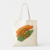 Tote Bag Symbole de la paix d'or Fourre-tout (Dos)