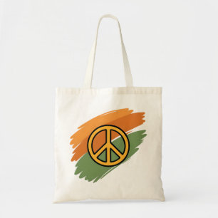 Tote Bag Symbole de la paix d'or Fourre-tout