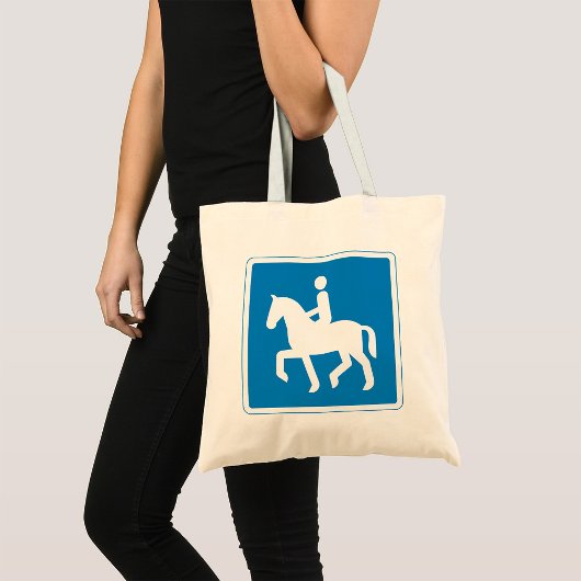 Tote Bag Symbole de la route équestre Horse équitation