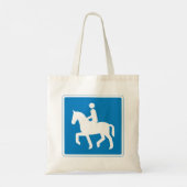 Tote Bag Symbole de la route équestre Horse équitation (Dos)