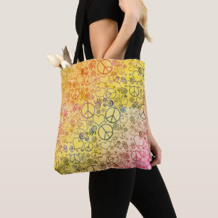 Tote Bag Symbole de l'amour de la paix