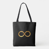 Tote Bag Symbole de l'Infini Doré (Dos)