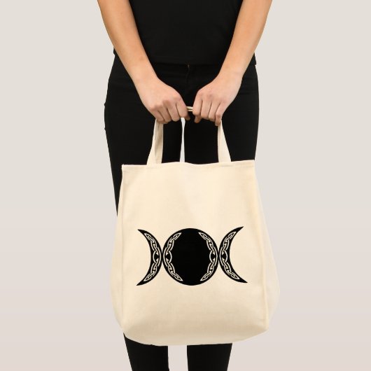 Tote Bag Symbole de lune de déesse triple (Devant (produit))