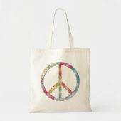 Tote Bag SYMBOLE DE PAIX Coloré (Devant)