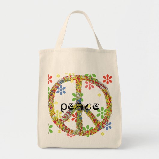 Tote Bag Symbole de paix Fourre-tout (Devant)