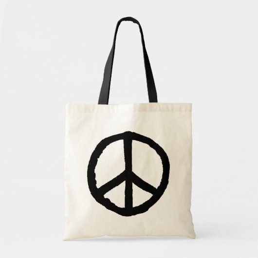 Tote Bag Symbole de paix rude (Devant)