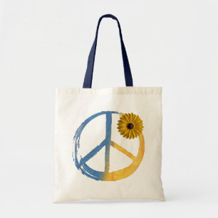 Tote Bag SYMBOLE DE PAIX ukrainien SIGNE Tournesol Ukraine 