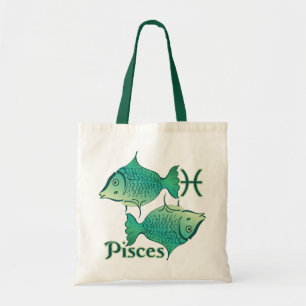 Tote Bag Symbole de Poissons de signe de zodiaque